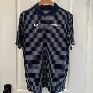 NIKE - Penn State Nittany Lions - Dri-Fit Golf Shirt - Men's Small - Navy/White